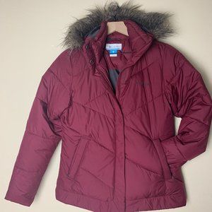 Columbia Womens Full Zip Up Puffer Hoodie Jacket